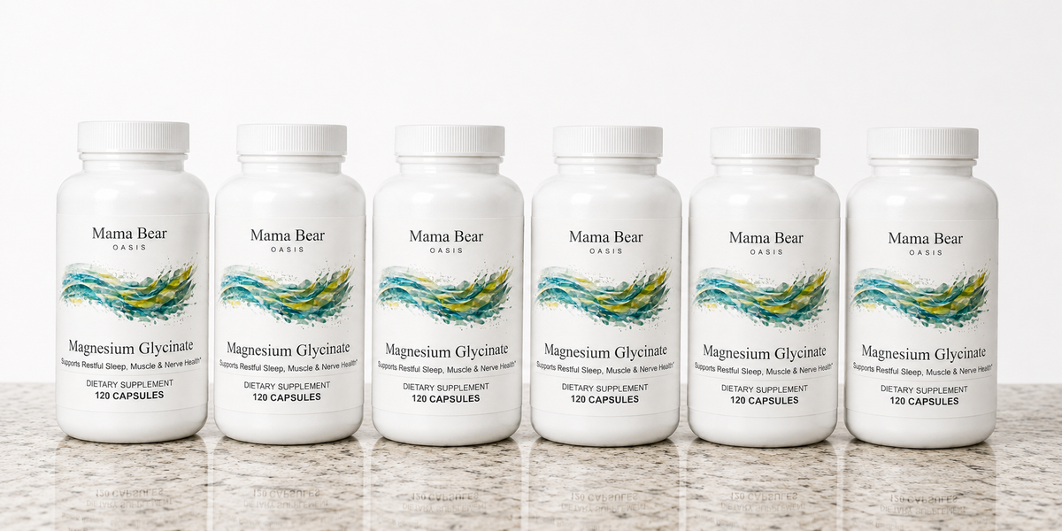 Mama Bear Magnesium Glycinate | Nighttime Sleep Support